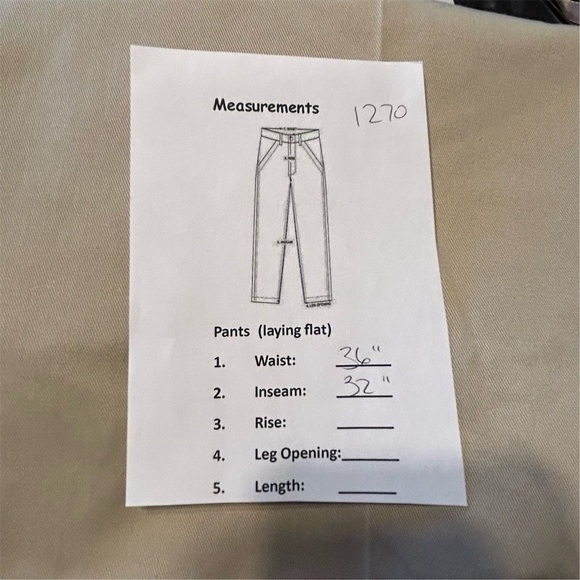 Duluth Trading Co Men's Khaki Chino Pants Size 36x32 Relaxed Fit - Picture 5 of 5